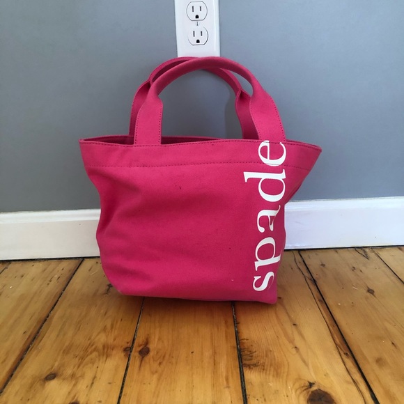 Kate Spade Canvas Tote Pink - Picture 2 of 6